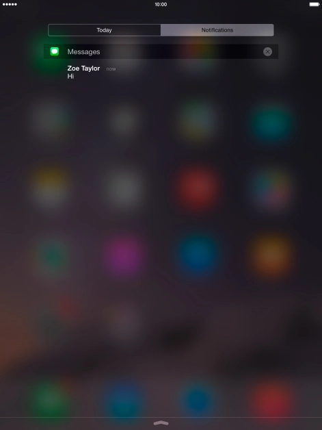 Press the required notification and follow the instructions on the screen to use the selected function.