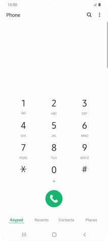 Press the menu icon.
