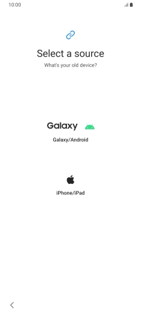 Press the required setting and follow the instructions on the screen to transfer the content from another phone.