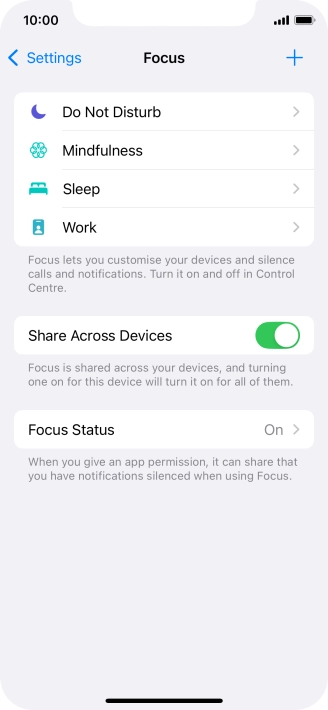 Press Do Not Disturb.