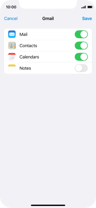 If this screen is displayed, you email account has been recognised and set up automatically. Follow the instructions on the screen to key in more information and finish setting up your email account.