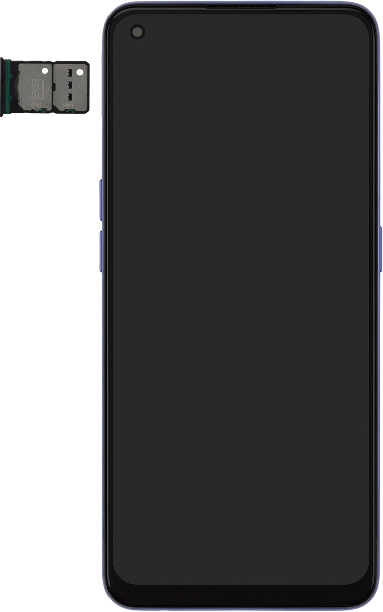 Turn your SIM so the angled corner of the SIM matches the angled corner of the SIM holder and place your SIM in the SIM holder.