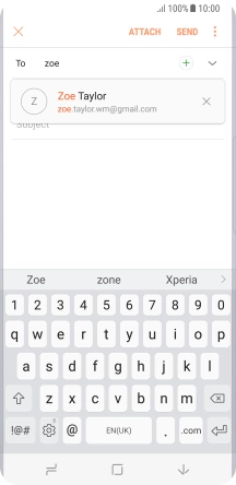 Press the required contact.