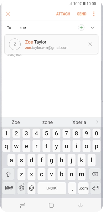 Press the required contact.
