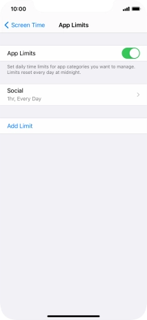 Press the required category.