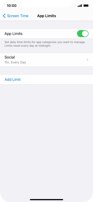 Press the required category.
