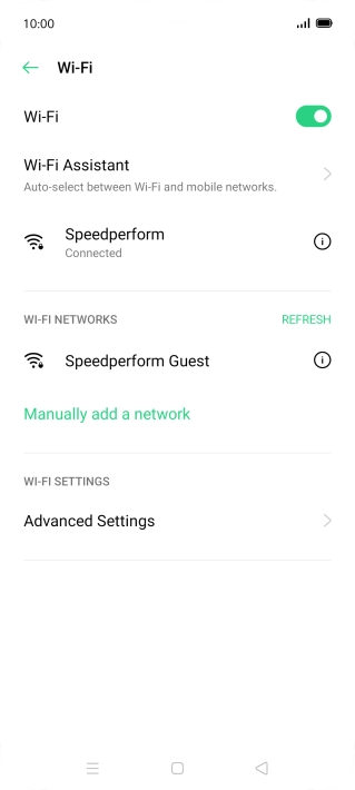 Press the Home key to return to the home screen.