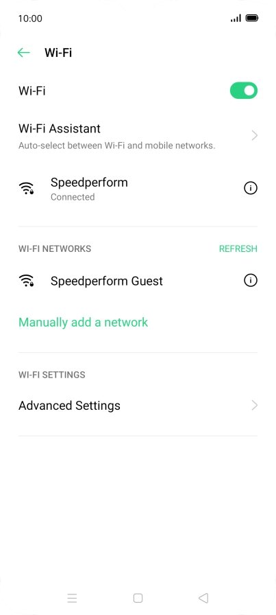 Press the Home key to return to the home screen.