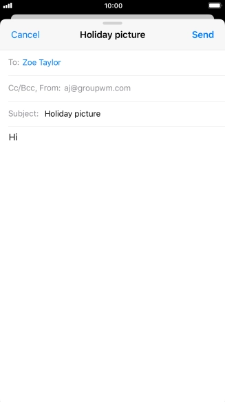 Press and hold the text input field until a pop-up menu is displayed.