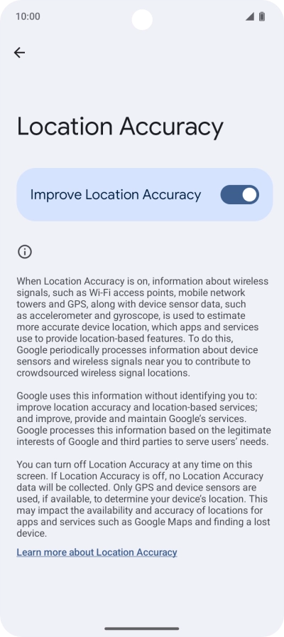 If you press the indicator next to 