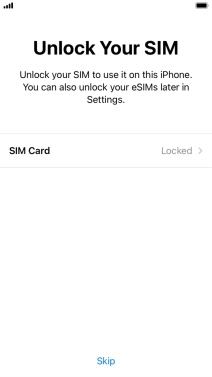 Press SIM Card.