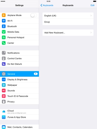 Press Add New Keyboard....