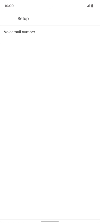 Press Voicemail number.