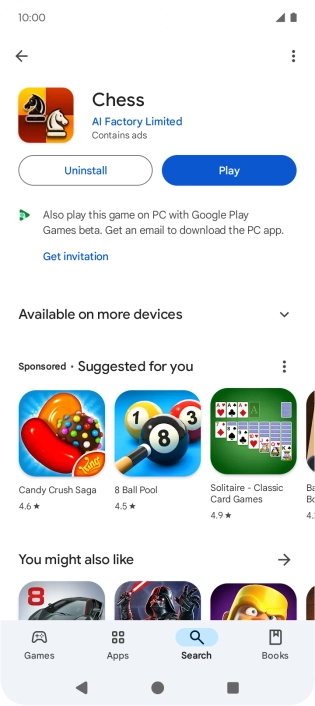 Press the Home key to return to the home screen.