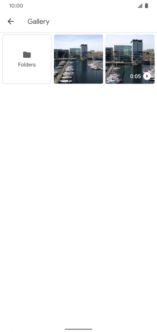 Press Folders and go to the required folder.