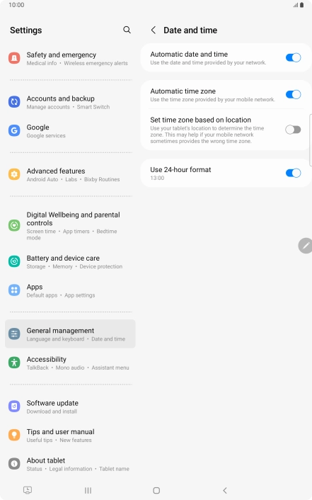 Press the Home key to return to the home screen.
