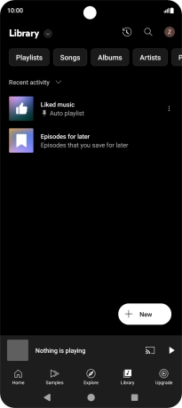 Press the drop down list.