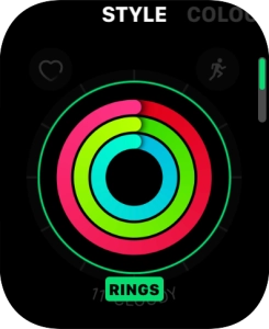 Turn the Digital Crown to change between the different designs.