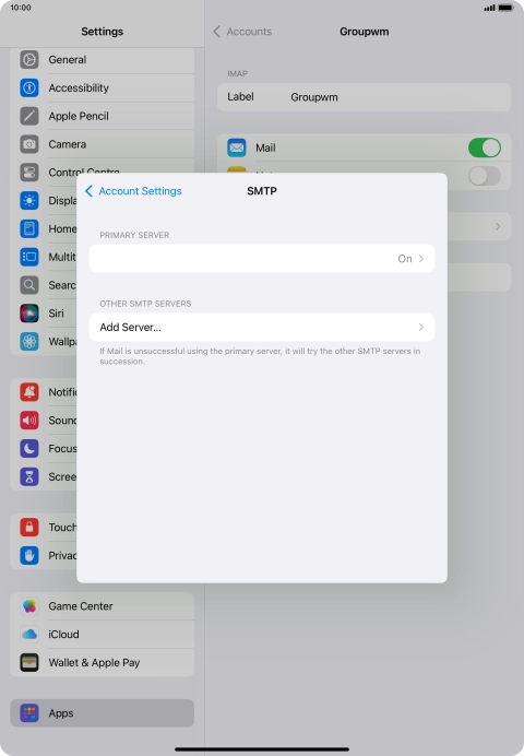 Press the field below 