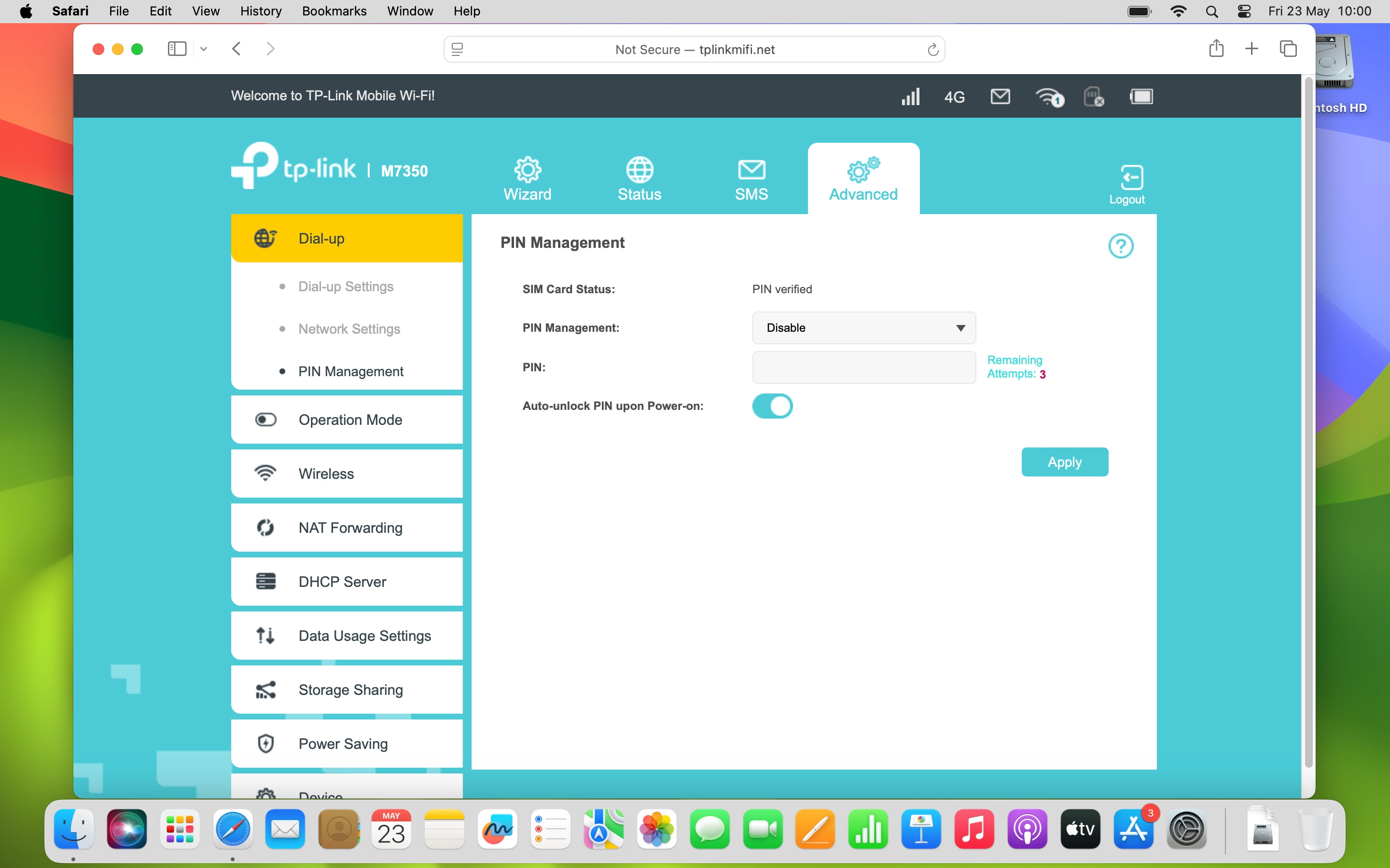Click the drop down list next to 