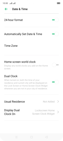 Press the Home key to return to the home screen.