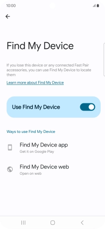 Press the Home key to return to the home screen.