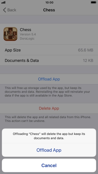 Press Offload App.