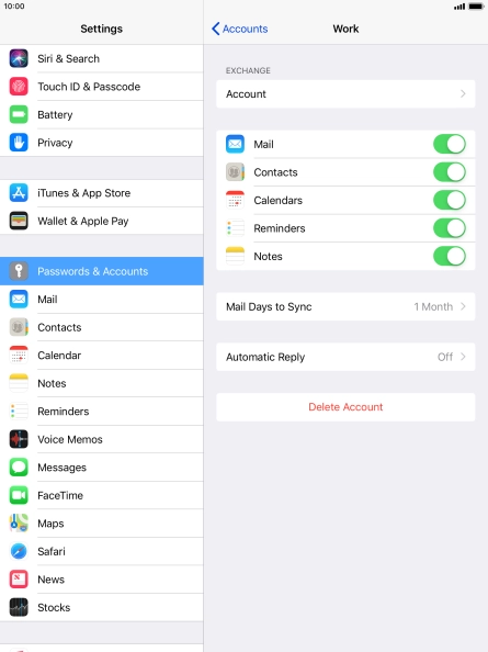 Press the Home key to return to the home screen.