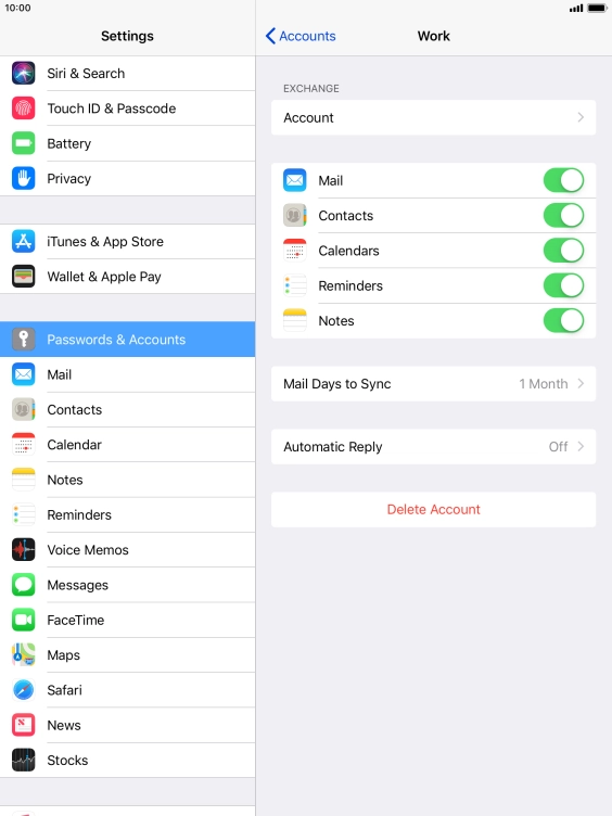 Press the Home key to return to the home screen.