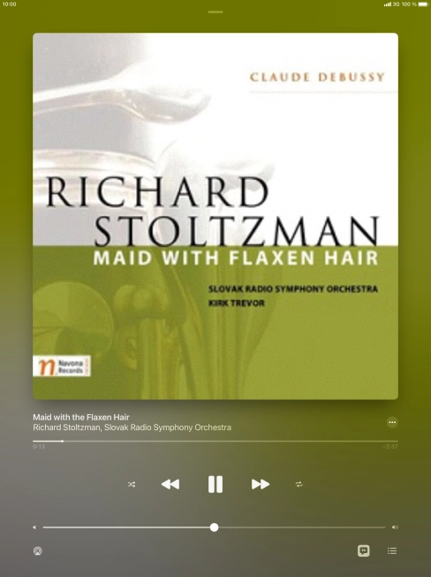 Press arrow right to go to the next audio file.