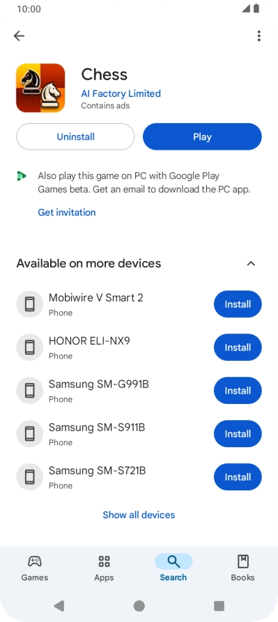 Press the Home key to return to the home screen.