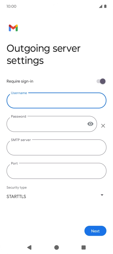 Press the field below 