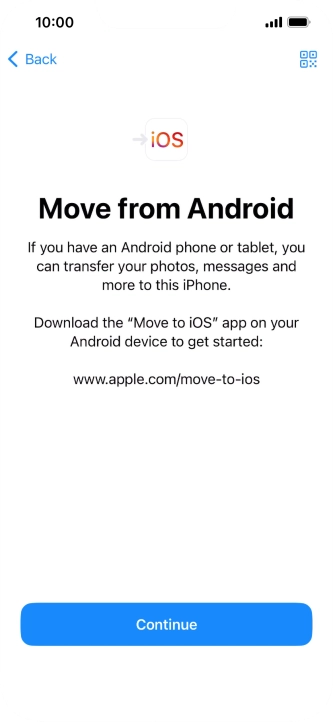 To transfer content to your phone, you need to install the app 