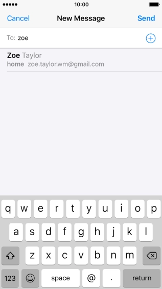 Press the required contact.