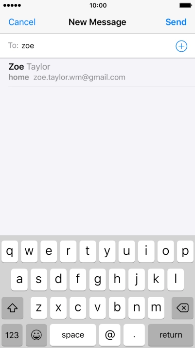 Press the required contact.