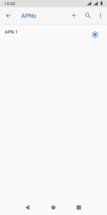 Press the new data connection icon.