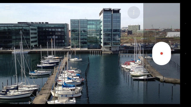 Press the menu icon.