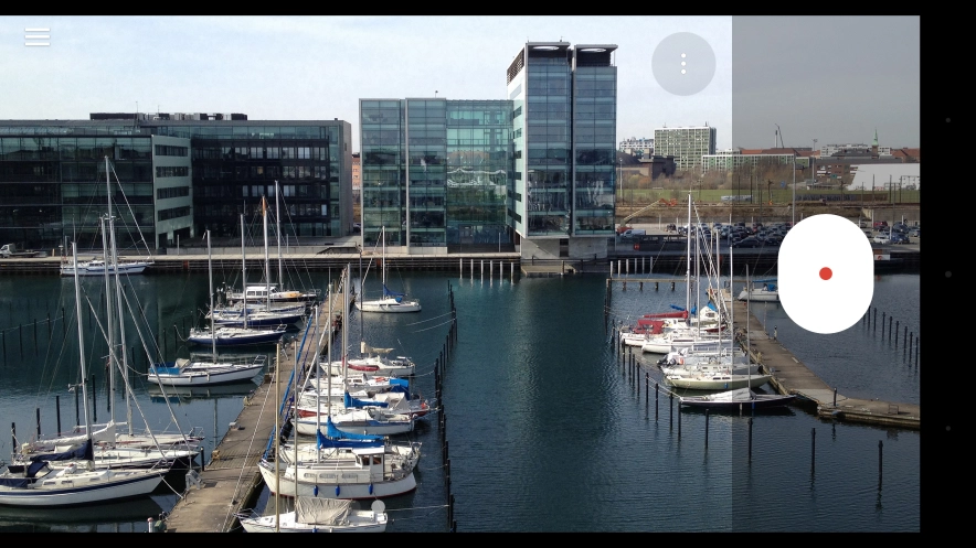 Press the menu icon.