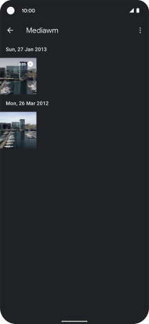 Press and hold any picture or video clip.