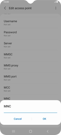 Key in 03 and press OK.