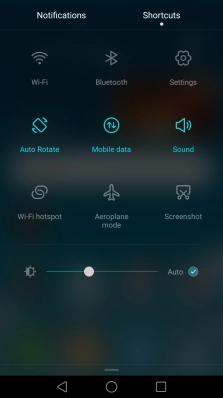 Press Aeroplane mode to turn the function on or off.