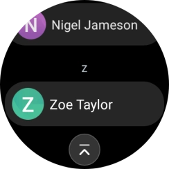 Press the required contact.