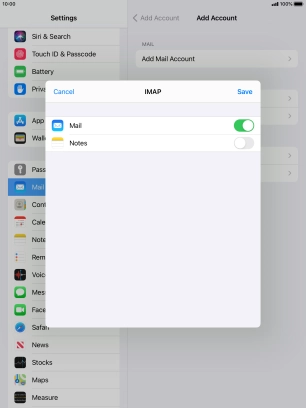 Press Save. Your email account has now been set up. To select more settings for incoming and outgoing server, proceed with the following steps.