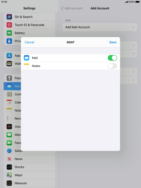 Press Save. Your email account has now been set up. To select more settings for incoming and outgoing server, proceed with the following steps.