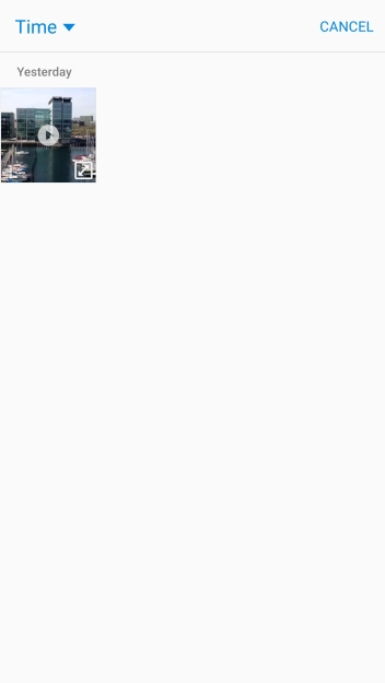 Press the required video clip.