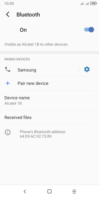 Press the Home key to return to the home screen.