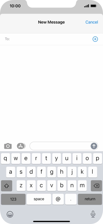 Press To: and key in the first letters of the recipient's name.