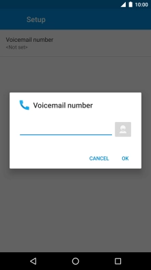 Key in +61414121121 and press OK.