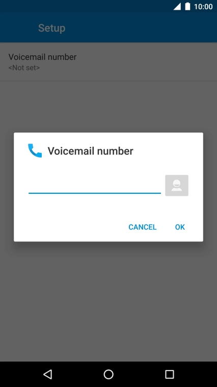 Key in +61414121121 and press OK.