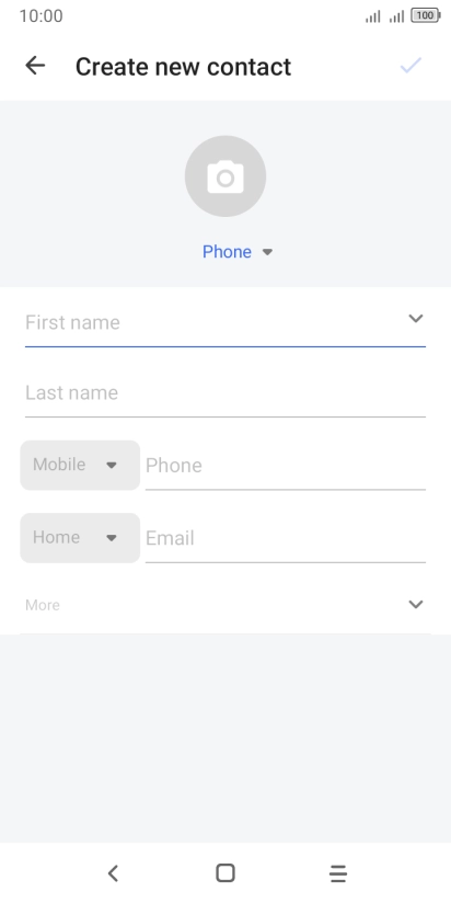 Press the address book drop down list.
